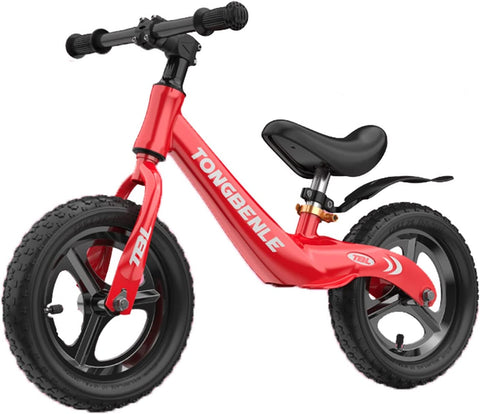 (; Red; Package ‎90 x 55 x 3 cm; 3.1 Kg)(Item #22) 12''/14'' Kids Balance Bike, Boys 2-6 Years, Aluminum Alloy Frame, Rubber Wheels, No Peda