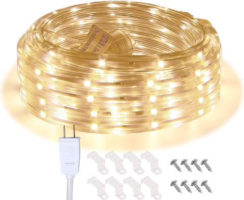 (; Soft White; 7.52 x 7.48 x 1.93 in)(Item #9) Chapter 16.4ft Waterproof Connectable Strip Lighting, 3000K Soft White, Indoor Outdoor Mood L
