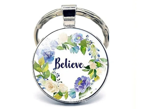 (50 pcs) “Believe” Keychain Giveaways