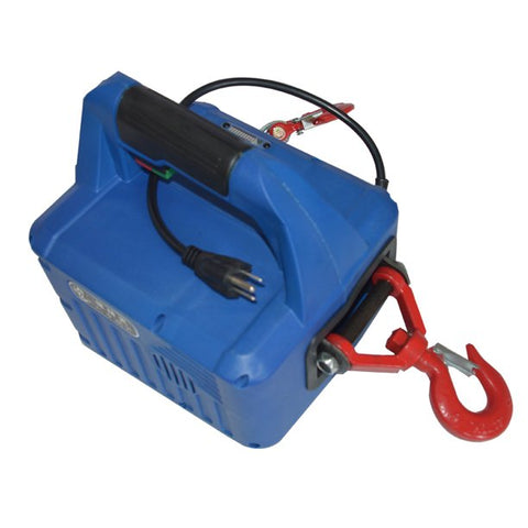 (Item #810) (;;) INTSUPERMAI 450KG*7.4M Portable Household Electric Hoist Crane Winch with Wireless Remote Control