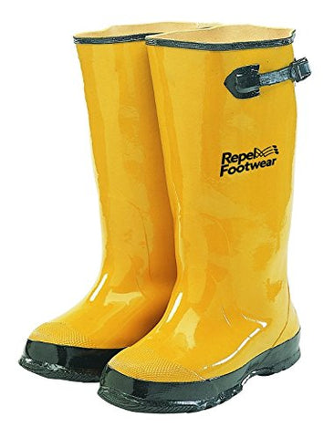 (Item #236) (SIMILAR ITEM;;) Galeton 7900-15 Repel Footwear Over-The-Shoe Rubber Slush Boots, Cotton Lined, 15.5" high, Men's Size 15, Yellow