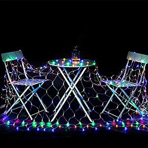 IMAGE 300 LED Net Mesh Fairy String Light 8 Modes Flashing with Memory Function Lighting 14.8x5 Foot for Wedding Party Backdrops Garden Tree