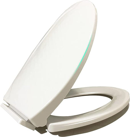 (Item #170) (;;) Toilet seat - Elongated Toilet Seat Slowly Close without Slam, Adjustable for Perfect Fit, Never Loosen, Easy to Clean, Easy to