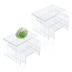 3pcs Clear Acrylic Riser Stand for Collectibles