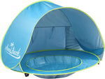 (; Blue; Product 47.5 x 30 x 32 inches)(Item #13) Monobeach Baby Beach Tent Pop Up Portable Shade Pool UV Protection Sun Shelter for Infant