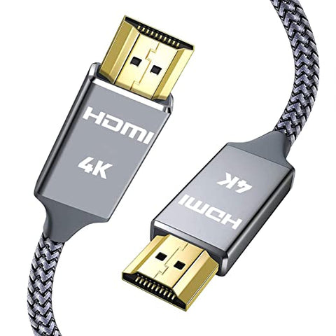 (Item #7) 4K HDMI Cable 6.6 ft,Capshi High Speed 18Gbps HDMI Cable,4K, 3D, 2160P, 1080P, Ethernet - 28AWG Braided HDMI Cord - Audio Return(A