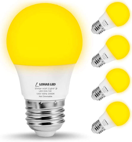 (; Yellow; Product _3.46 x 1.96 x 1.96 inches)(Item #675) LOHAS Bug Light Bulb Yellow LED Bulbs, Outdoor Porch Lights, Amber Bedroom Night L