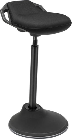 (;BLACK;16.1 x 16.1 x 33.3 inches)(Item #14) SONGMICS Standing Desk Chair, Adjustable Ergonomic Standing Stool, 23.6-33.3 Inches, Swivel Sit