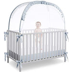 (Item #303) (USED;;) L RUNNZER Baby Crib Tent Crib Net to Keep Baby in, Pop Up Crib Tent Canopy Keep Baby from Climbing Out