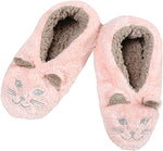 (Item #658) Faceplant Dreams Cat Naps Pink Slipper Footsies