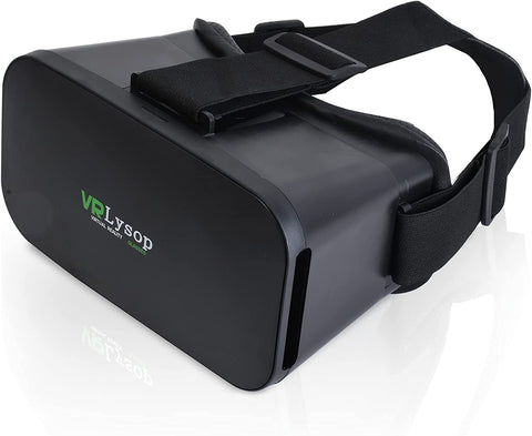 (;BLACK;8.15 x 5.55 x 4.84 inches)(Item #392) (Similar, VRPark brand) VR Headset Compatible with iPhone and Android, 3D Virtual Reality Gami