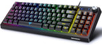 (Item #317) BENGOO Gaming Keyboard, RGB LED Rainbow Backlit Small Wired Keyboard with 89 Keys and Multimedia Shortcus,Mechanical Feeling Key
