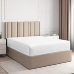 (; WHITE; Package 10.31 x 7.87 x 2.13 inches)(Item #481) Twin Fitted Sheet - Single Fitted Deep Pocket Sheet - Fits Mattress Perfectly - Sof
