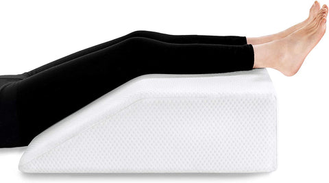 (; White; Size: 10-Inch)(Item #9) Leg Elevation Pillow with Cooling Gel Memory Foam Top, Wedge Pillow to Solve Back& Leg &Joint Pain, Acid R