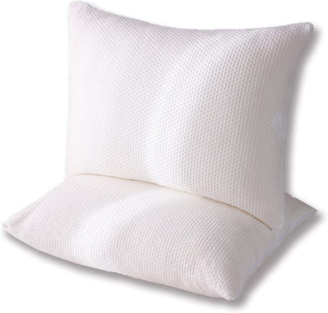 (like new; White; Product 26"L x 20"W)(Item #2) Memory Foam Pillow 2 Pack Standard Size for Neck Pain Cooling Bed Pillows Home & Hotel Colle