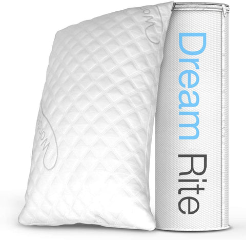 (; White; Product 17 x 4.5 x 4.5 inches)(Item #2) Dream Rite Shredded Hypoallergenic Memory Foam Pillow WonderSleep Series Luxury Adjustable