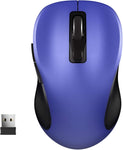 (Similar; Blue; 2.4 x 4.09 x 1.56 in)(Item #13) 2.4G Wireless Mouse for Laptop, Ergonomic Computer Mouse with USB Receiver and 3 Adjustable