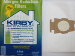 (; ; )(Item #12) Kirby 6 Universal & F Style White Cloth Micron Vacuum Bags + 2 Belts fits Sentria Generation 3, 4, 5, 6, 7, Ultimate, Diamo