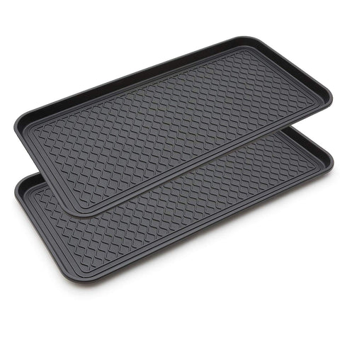 (Item #320) (2 PCS;;) fengdu 2 Pack Large Multifunctional Boot Tray Boot Mat Washable Indoor or Outdoor Tray Mat for Shoes Boots Plants Pots Pain