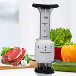 (; White; Package 9.33 x 3.86 x 3.03 inches)(Item #118) CEVENT Meat Tenderizer Tool,Stainless Steel Metal Tenderizer Blades Cooking Tool for