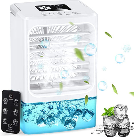Personal Air Conditioner, Small Air Conditioner with Remote Control, Mini Air Conditioner Portable, Mini Portable Air Conditioner Fan, Mini