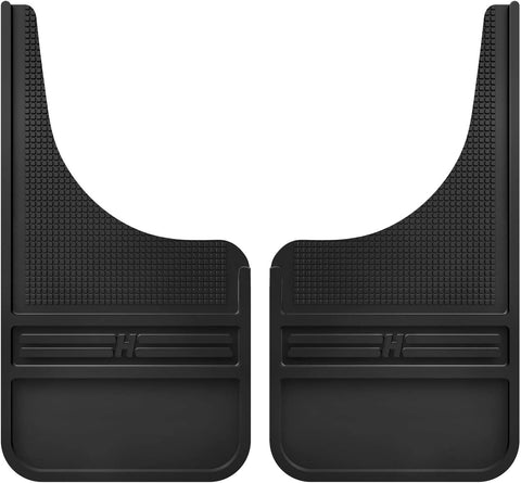 (; Black; Product _1 x 12.25 x 23.25 inches)(Item #10) Husky Liners Universal MudDog Mud Flaps | Rubber Front Mud Flaps - 12" w/o Weight - B
