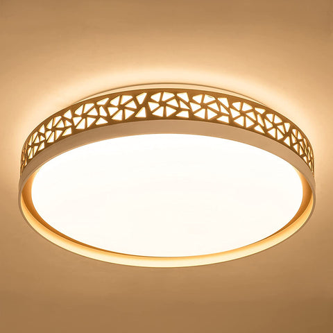 (; Warm White; Product _15.75 x 15.75 x 3.94 inches)(Item #6) Flush Mount Ceiling Light Fixture Rose Gold LED Ceiling Lighting, 15.8 Inch 30