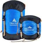 Hikenture Compression Sack for Sleeping Bag, Upgrade 2.0 Anti-Tear Nylon Sleeping Bag Stuff Sack, 10L/14L/20L/30L Water-Resistant Compressio