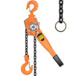 (;Black , Orange;4.9 x 6.7 x 24.4 inches)(Item #23) SPECSTAR Lever Chain Hoist 1-1/2 Ton Capacity 10 Feet with 2 Hooks