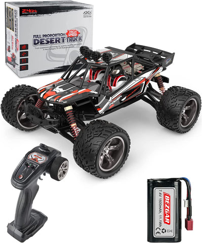 (Item #13) (No Battery included)BEZGAR HM122 Hobby Grade 1:12 Scale Remote Control Truck 2WD High Speed 38 Km/h