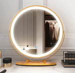 (Item #323) (;;) LVSOMT Vanity Makeup Mirror with Lights, 3 Color Lighting Dimmable LED Mirror, Touch Control, 360__Rotation, High-Definition Lar