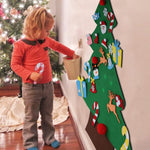 (; Green; Package 8 x 6 x 2.3 inches)(Item #116) AerWo DIY Felt Christmas Tree Set + 26pcs Detachable Ornaments, Kids Wall Hanging Xmas Gift