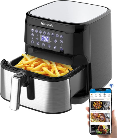 (; Black; Size: 5.8 Quart)(Item #7) Proscenic T21 Air Fryer, XL 5.8 QT for Home, 1700W Smart Electric Airfryer Oilless Roasting Preheat Keep