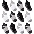 (; Assorted; Size: 6-12 months)(Item #4) Zaples Baby Non Slip Grip Ankle Socks with Non Skid Soles for Infants Toddlers Kids Boys Girls