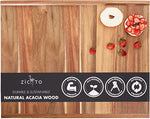 (Item #886)Premium Acacia Wood Cutting And Pastry Board 28x22 in - Extra Large Non-Stick Board for Easy Chopping and Food Preparation