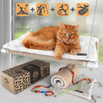 (; White ; Package _ 14.65 x 6.61 x 4.53 inches)(Item #27) Selify Cat Window Perch - Free Fleece Blanket and Toy Ã Extra Large and Sturdy Ã
