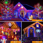 (; Purple+orange; Package _9.72 x 7.52 x 7.05 inches)(Item #436) 1280 LED Christmas Lights Outdoor JXLEDAYY Waterproof Fairy String Lights w