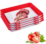 Creative Food Preservation Tray with free Silicone Lids