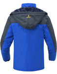 Men's (Size 2XL) Outdoor Ski Snow Jacket Waterproof Fleece Mountain Hooded Winter Coat
