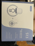 (; White Grey; Size :27 mm)(Item #403) S13 Wearable Single Electric Breast Pump Smart Small Silent Hands Free NEW